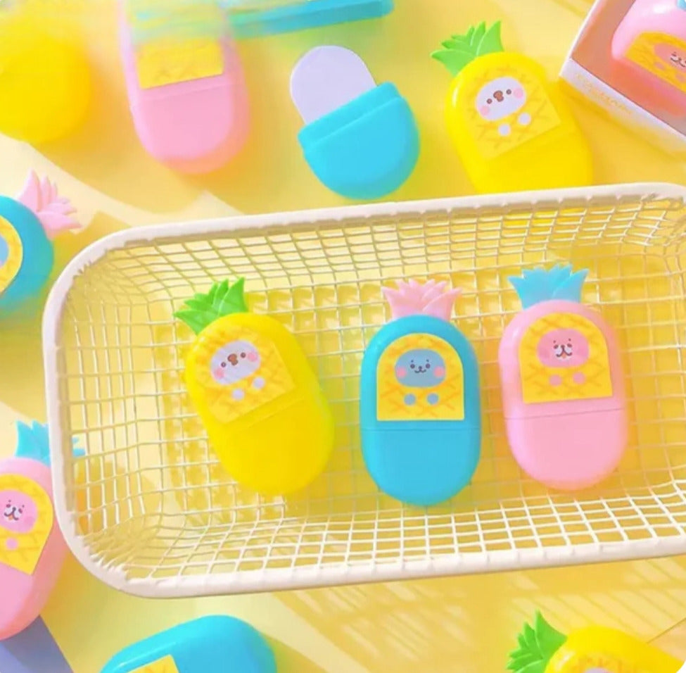 Kids Pineapple Shape Eraser, New Cute Soft Rubber, Children Stationery Supplies Kids Pineapple Shape Eraser, New Cute Soft Rubber, Children Stationery Supplies